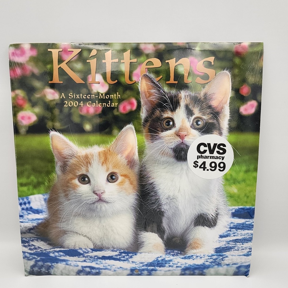 Kittens 2004 SEALED Calendar Design Studios By Date Work